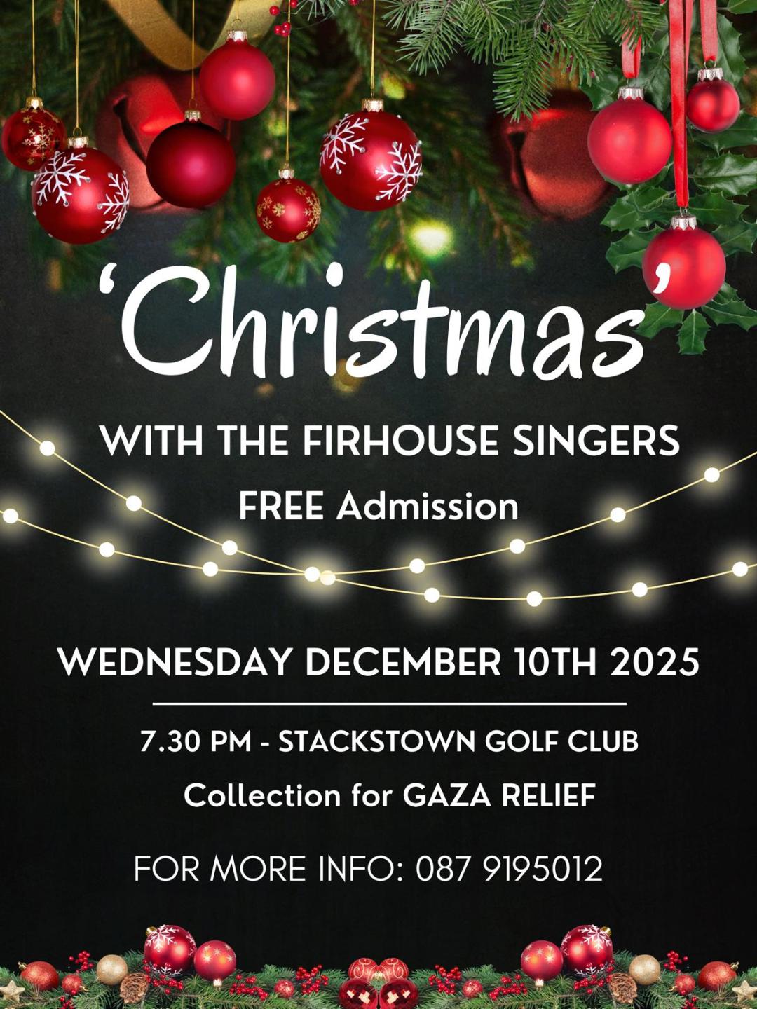 Collection for Gaza Relief at Stackstown Golf Course